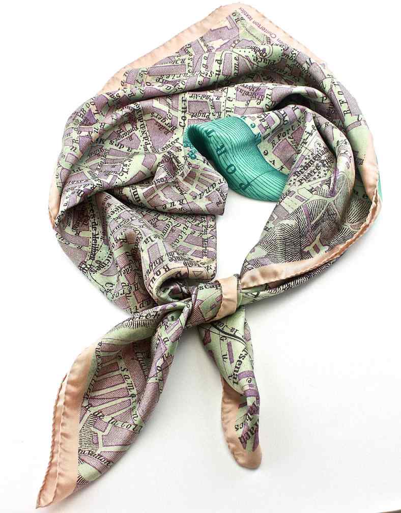 Marseilles silk scarf